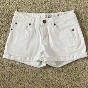 White Denim Jean Shorts